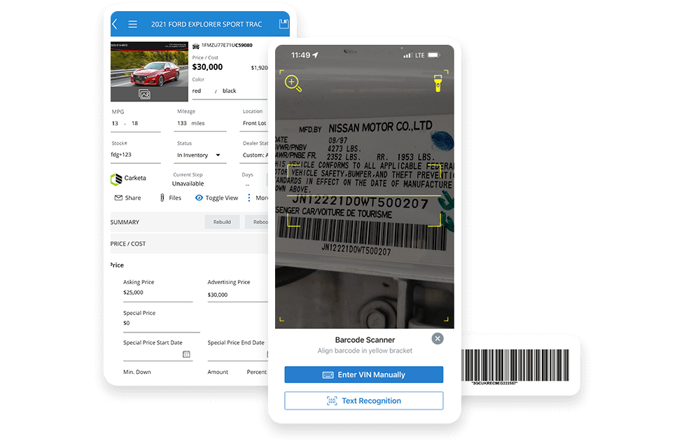 Mobile App Vin Scanner